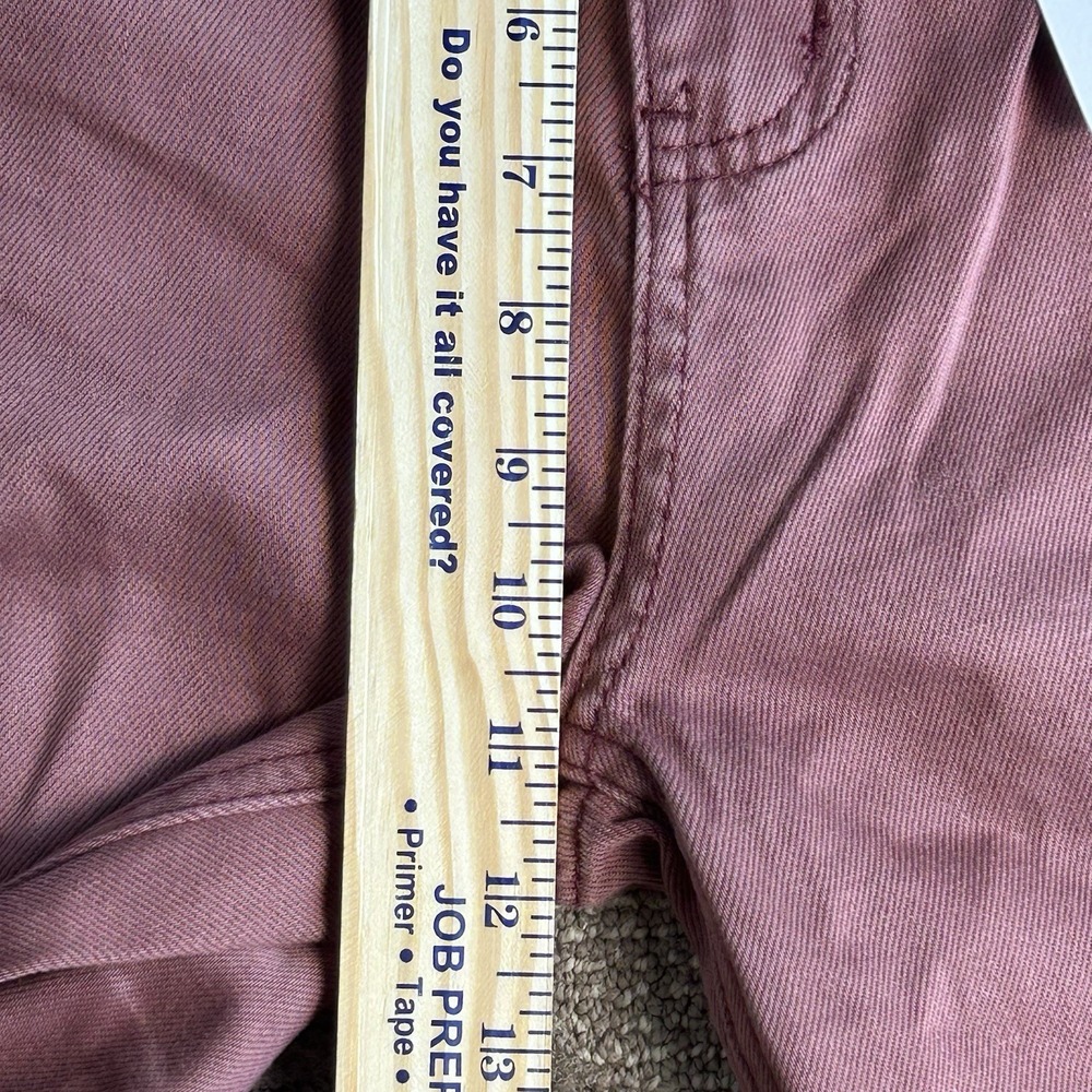Vervet Leslie Mauve Crop jeans Raw Hem Size 27 NEW 90's VTG. Flare Distressed - Picture 12 of 15